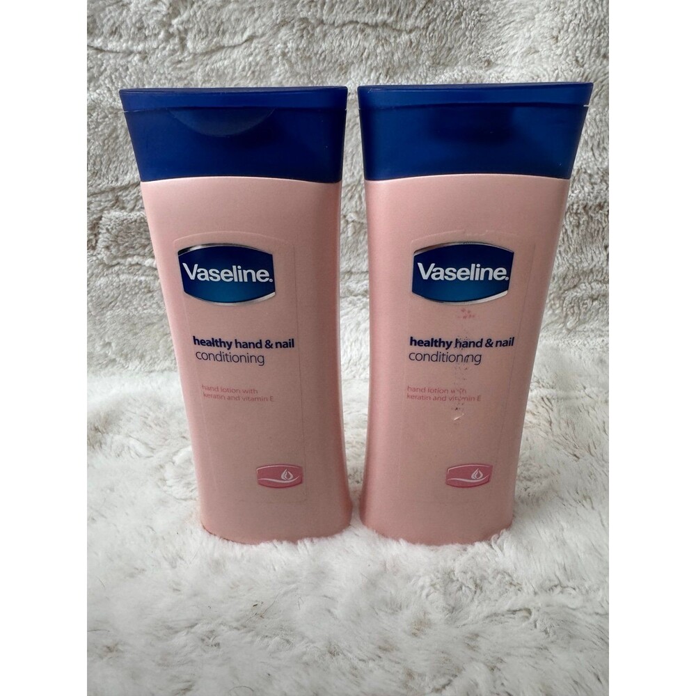 2 x 400ml Vaseline Healthy Hand and Nail Conditioning Hand Lotion New Lot of 2